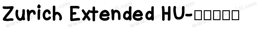Zurich Extended HU字体转换